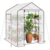 Sekey foil greenhouse 200x145x145 cm – balcony greenhouse with 10 shelves, stable & ideal for healthy plant growth
